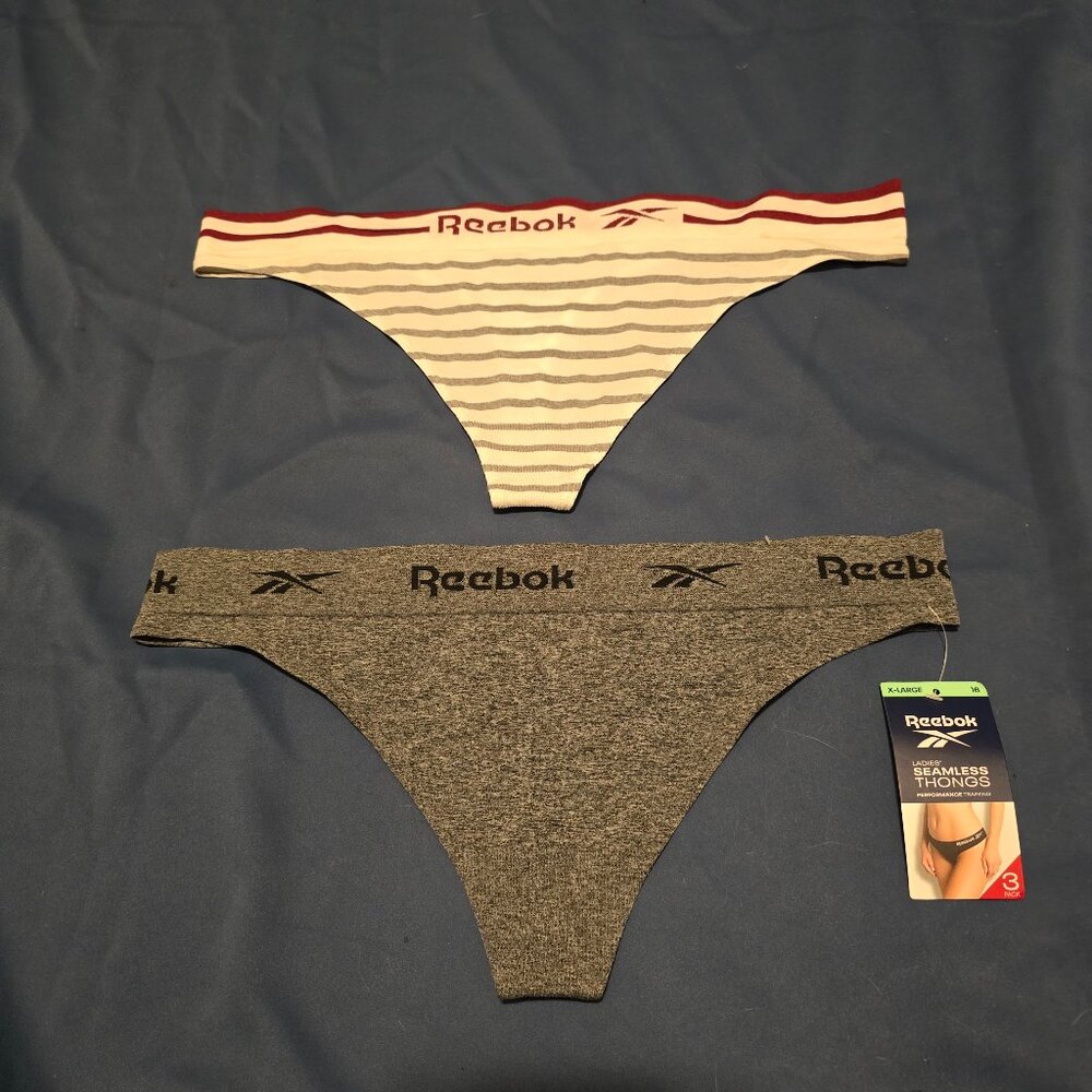 2 pairs XL reebok thongs